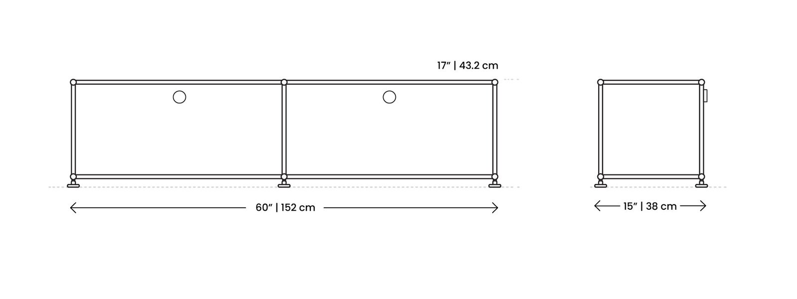 Dimensions Haller Media B218 Desktop Dimensions Haller Media B218 Desktop