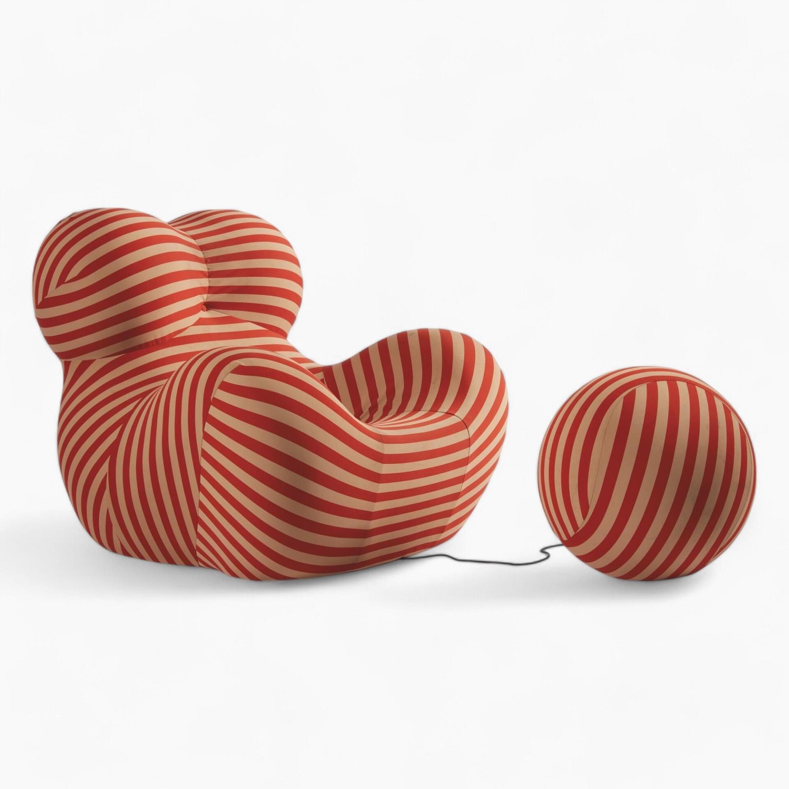 La-Mama-Red-4-scaled Up 50 Armchair and Ottoman Replica by Gaetano Pesce for B&B Italia - Image 1