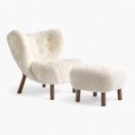 Little Petra Lounge Chair and Ottoman Replica by Viggo Boesen for &Tradition